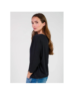 T-shirt manches longues cepada noir femme - Le Temps Des Cerises