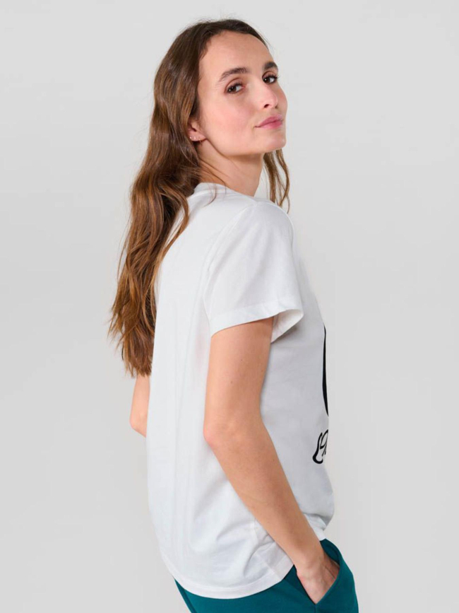 T-shirt taolo imprimé blanc femme - Le Temps Des Cerises
