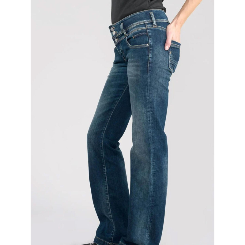 Jean flare coron n°2 bleu femme Le Temps Des Cerises wimod
