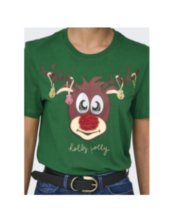 T-shirt à manches courtes onlxmas onlyrsa vert femme - Only