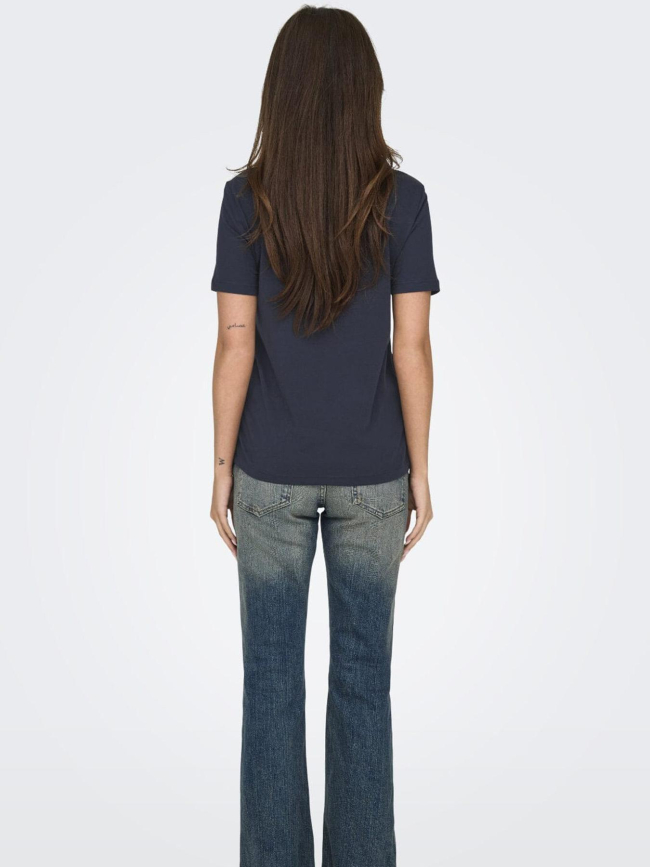 T-shirt à manches courtes onlxmas onlyrsa noir femme - Only