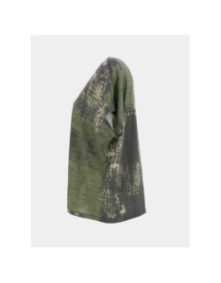 T-shirt manches courtes à motif pailleté doré vert femme - Only