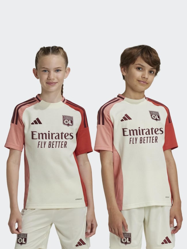 Maillot de football third ol 24/25 blanc enfant - Adidas
