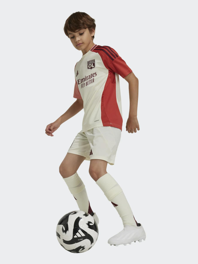 Maillot de football third ol 24/25 blanc enfant - Adidas