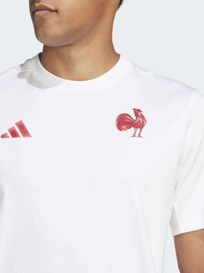 T-shirt à manches courtes travel ffr 24/25 blanc homme - Adidas