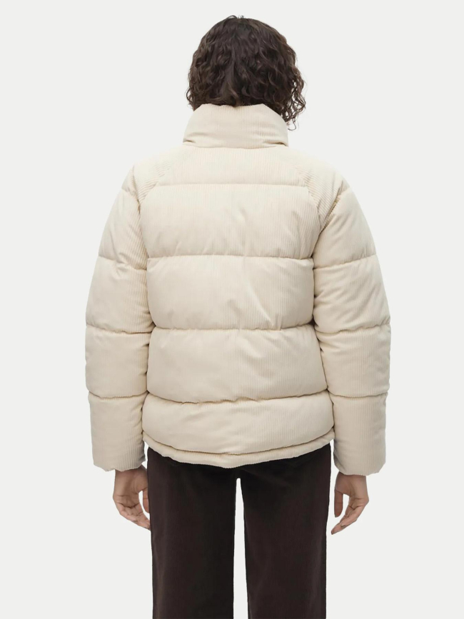 Doudoune velours debbie sofia beige femme - Vero Moda