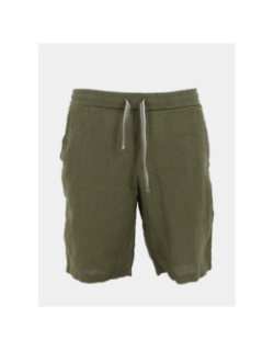 Short jogging en lin classic kaki homme - Benson & Cherry