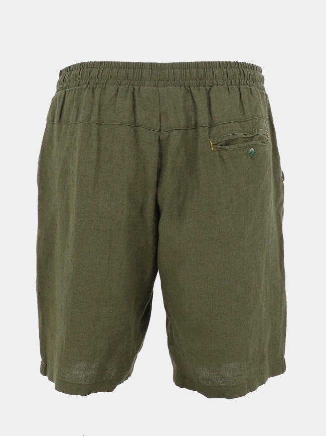 Short jogging en lin classic kaki homme - Benson & Cherry