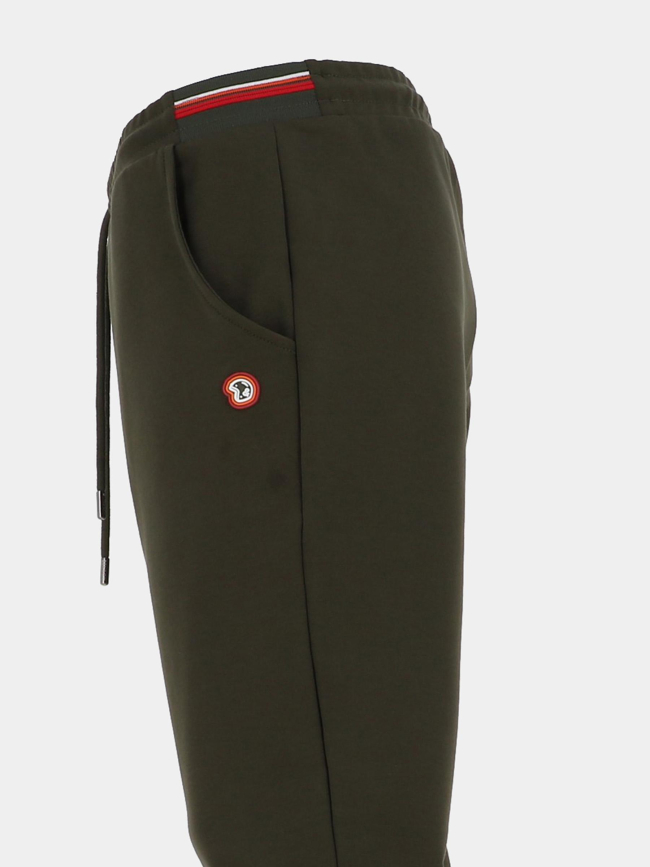 Jogging droit sport chic jeiger kaki homme - Benson & Cherry