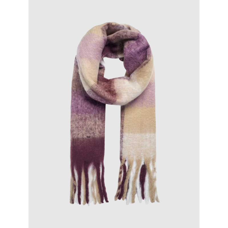 Echarpe à carreaux naanjoki violet femme - Luhta