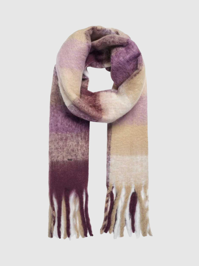 Echarpe à carreaux naanjoki violet femme - Luhta