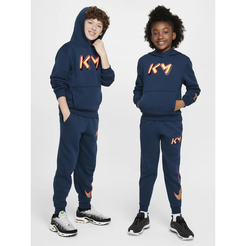 Sweat à Capuche Enfant Inspiré Kylian Mbappé - Manches Longues - Poche Devant - Mixte - Cadeau Football