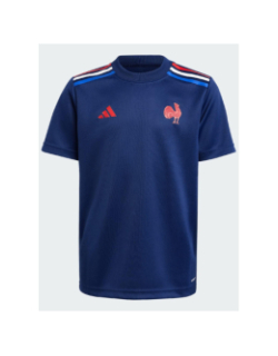 T-shirt domicile supporter ffr 24/25 bleu marine enfant - Adidas