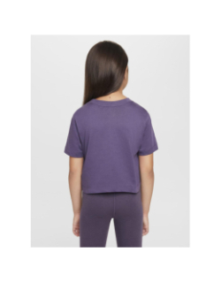 T-shirt crop top sportswear futura violet fille - Nike
