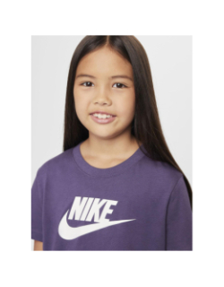 T-shirt crop top sportswear futura violet fille - Nike