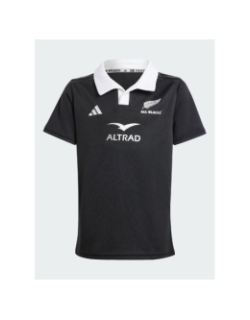 Maillot de rugby manches courtes all blacks noir enfant - Adidas