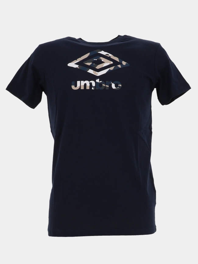 T-shirt à manches courtes logo camo bleu marine garçon - Umbro