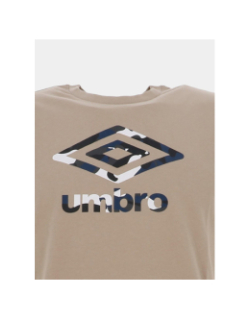 T-shirt à manches courtes logo camo marron garçon - Umbro