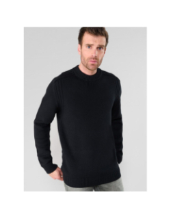Pull en maille dilvac noir homme - Le Temps Des Cerises