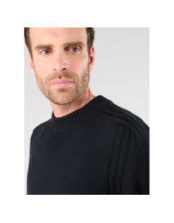 Pull en maille dilvac noir homme - Le Temps Des Cerises