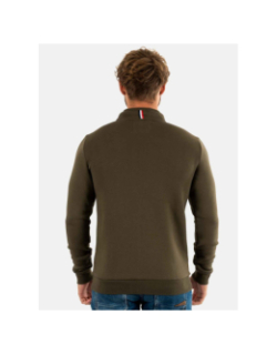 Sweat zippé goal kaki homme - Le Temps Des Cerises