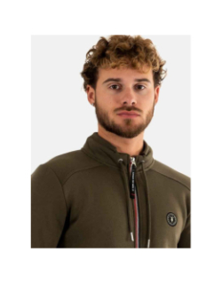 Sweat zippé goal kaki homme - Le Temps Des Cerises