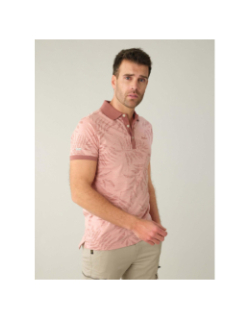 T-shirt tikito feuillage rose homme - Deeluxe