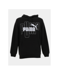 Sweat à capuche graf noir homme - Puma