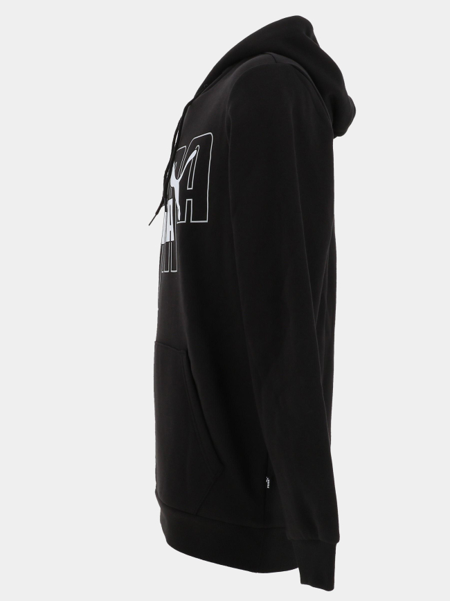 Sweat à capuche graf noir homme - Puma