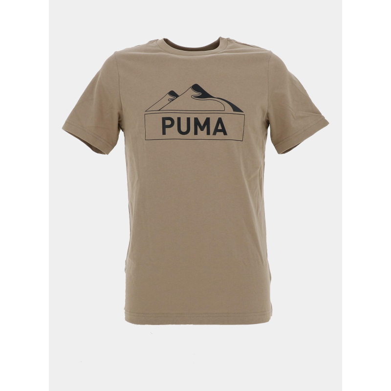 T-shirt à manches courtes open road marron homme - Puma