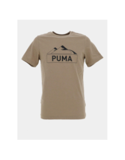 T-shirt à manches courtes open road marron homme - Puma