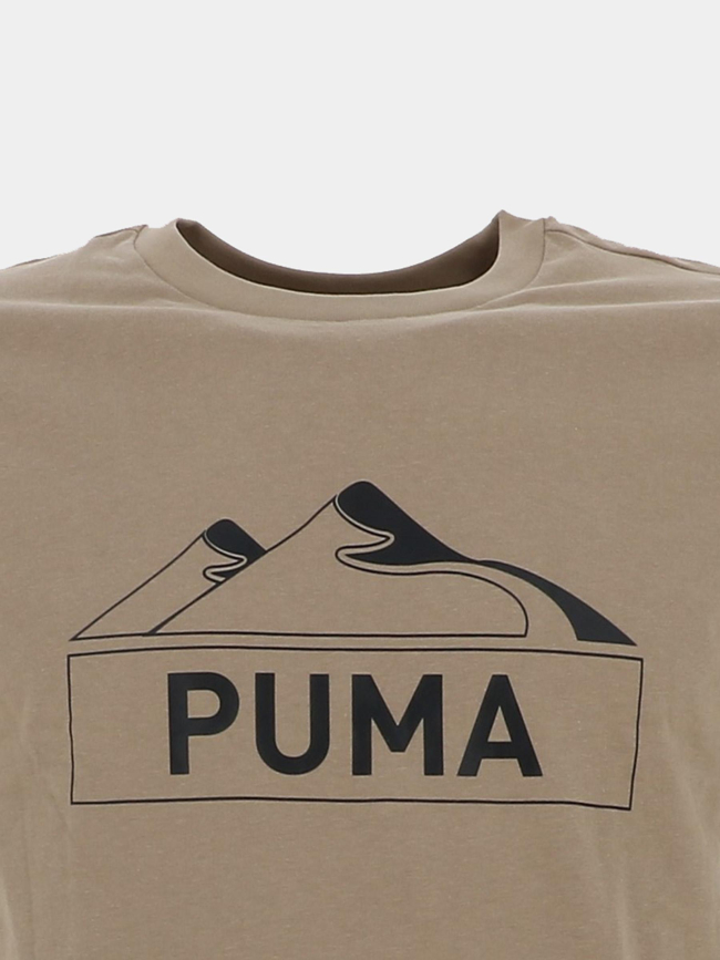T-shirt à manches courtes open road marron homme - Puma