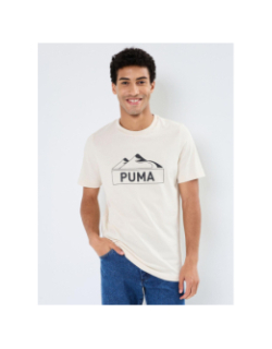 T-shirt à manches courtes open road beige homme - Puma