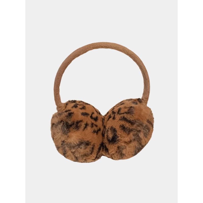 Cache oreilles léopard jeanel marron femme - Pieces