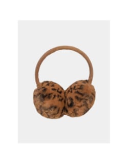 Cache oreilles léopard jeanel marron femme - Pieces