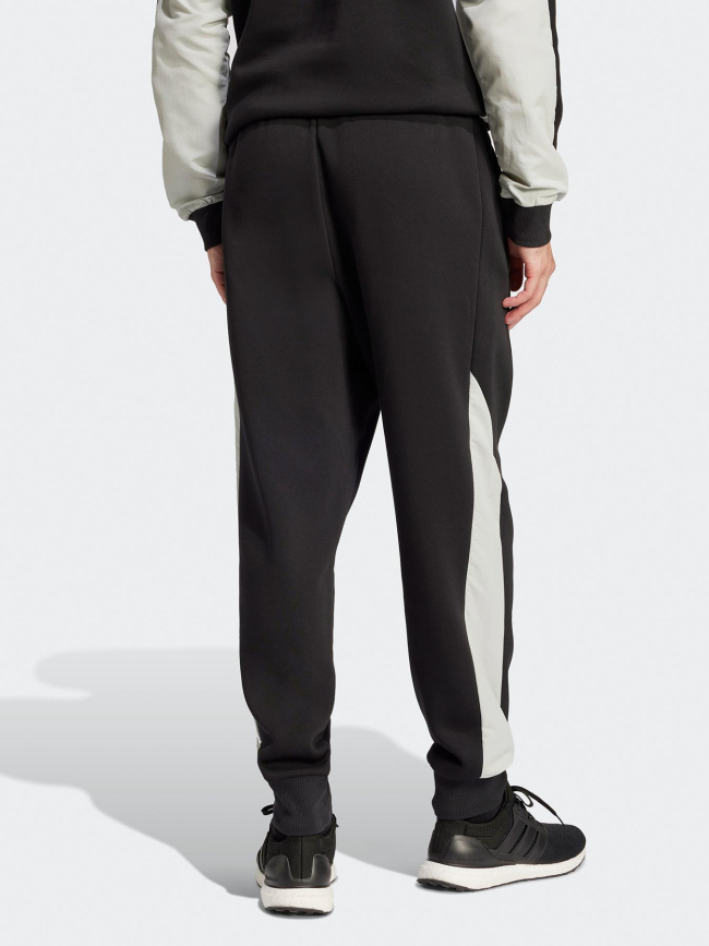 Jogging essential coloblock noir gris homme - Adidas