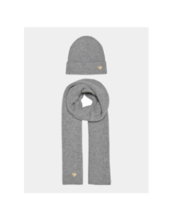 Coffret écharpe bonnet avery gris femme - Only