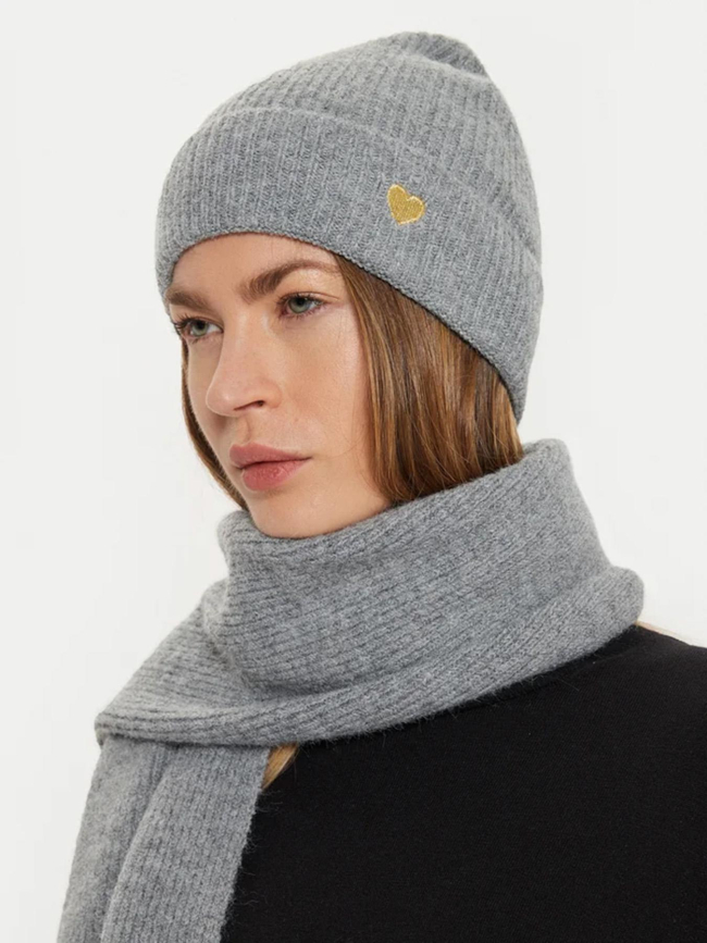 Coffret écharpe bonnet avery gris femme - Only