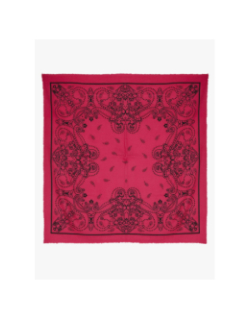 Écharpe à motif floral nira square rose femme - Pieces