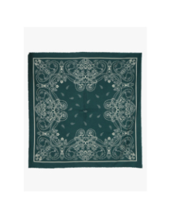 Écharpe à motif floral nira square vert femme - Pieces