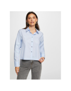 Chemise boxi bleu femme - Morgan