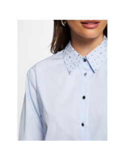 Chemise boxi bleu femme - Morgan