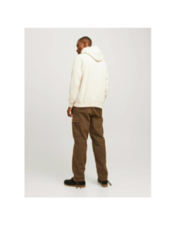 Sweat à capuche jorfrederiksberg beige homme - Jack & Jones
