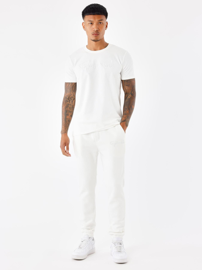 T-shirt essential logo brodé blanc homme - Project X Paris