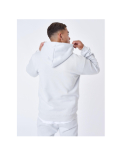 Sweat à capuche essential logo gris blanc homme - Project X Paris