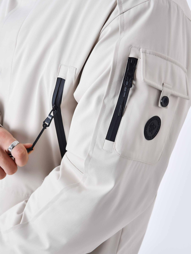 Blouson parka matelassé craie blanc homme - Project X Paris