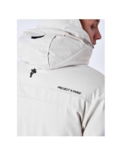 Blouson parka matelassé craie blanc homme - Project X Paris