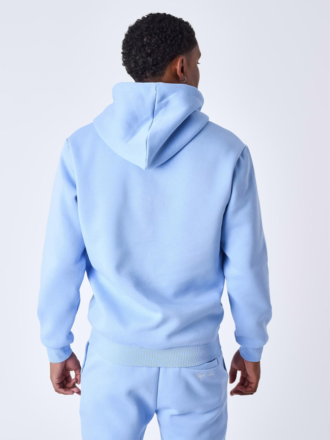 Sweat à capuche essential logo bleu homme - Project X Paris