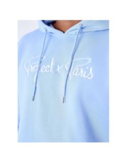 Sweat à capuche essential logo bleu homme - Project X Paris