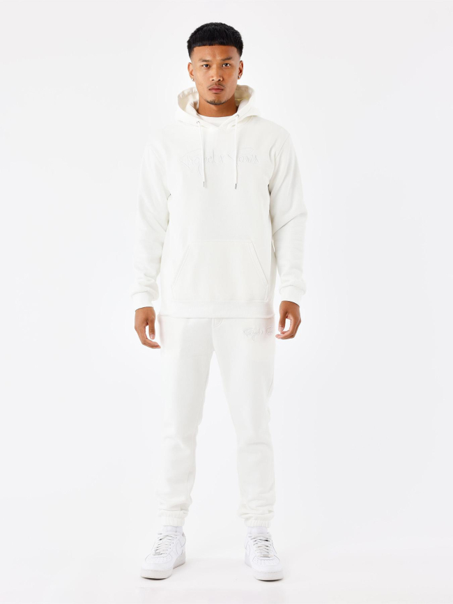 Sweat à capuche essential logo blanc homme - Project X Paris